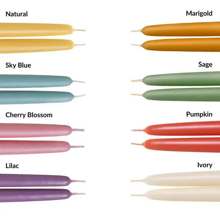 Beeswax Taper Candle Set