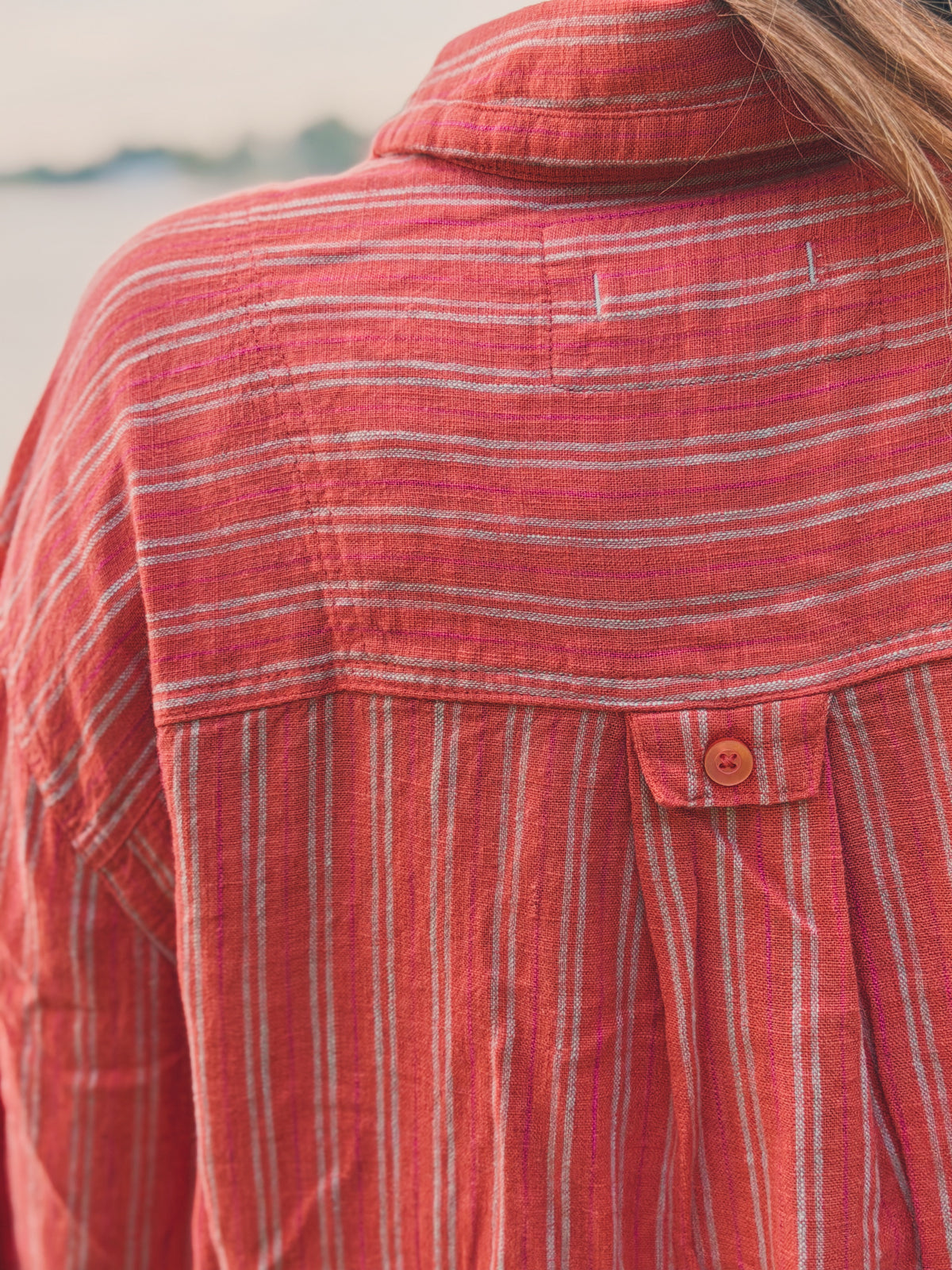 Striped Linen Button Down