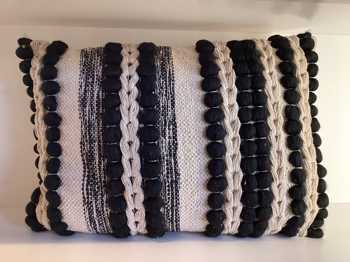 Black Bubble Pillow