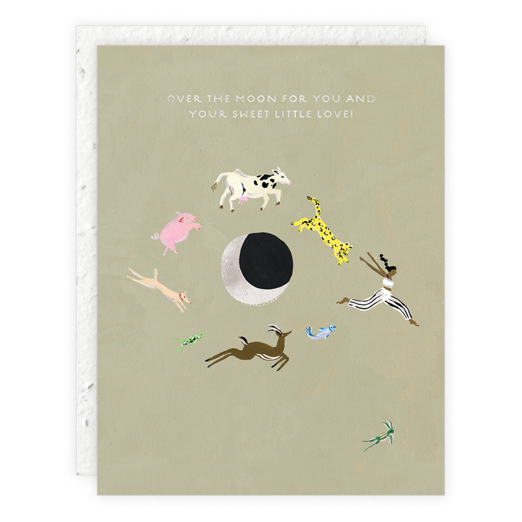 Over The Moon for You Card