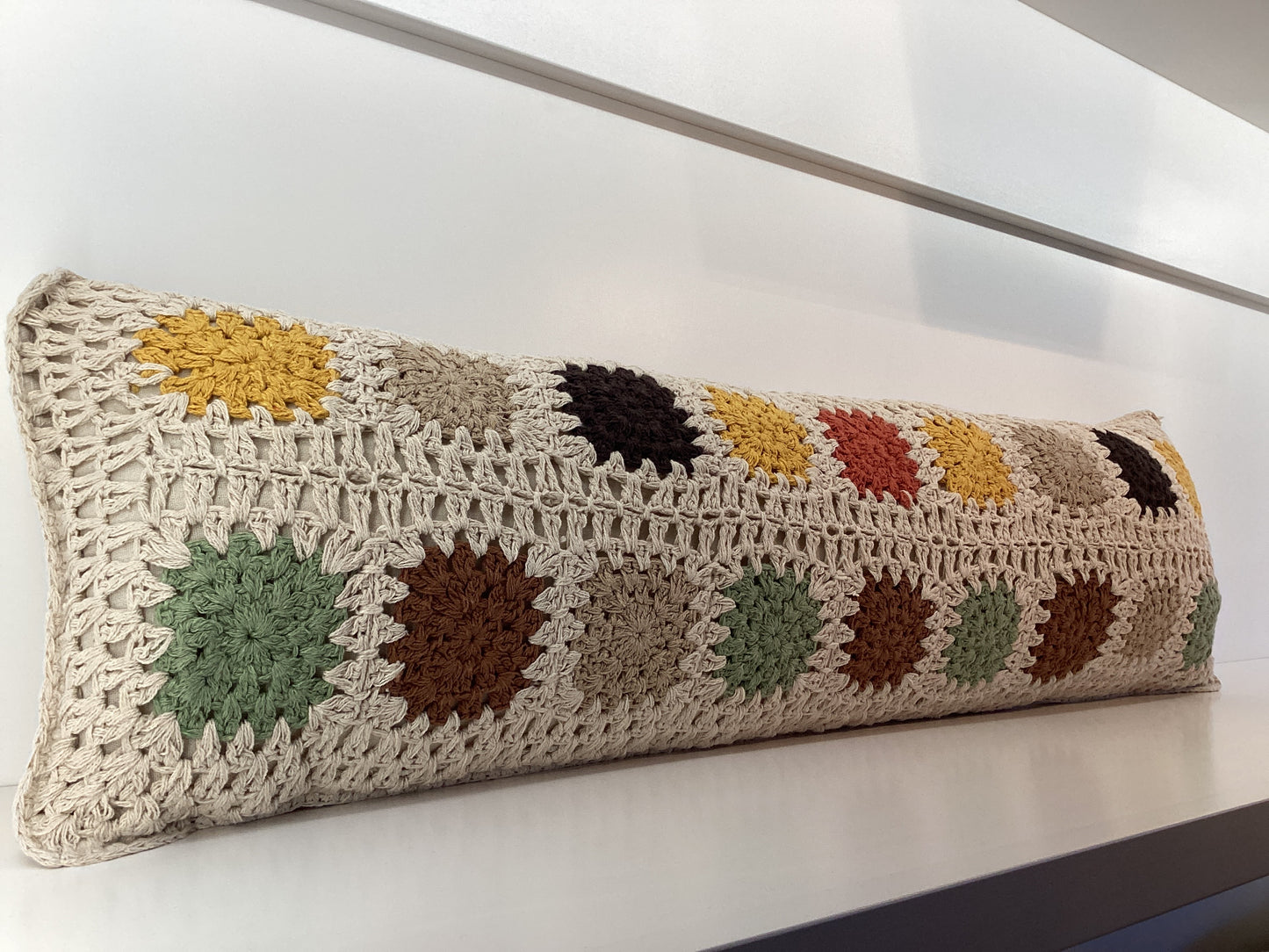 Crochet Lumbar Pillow