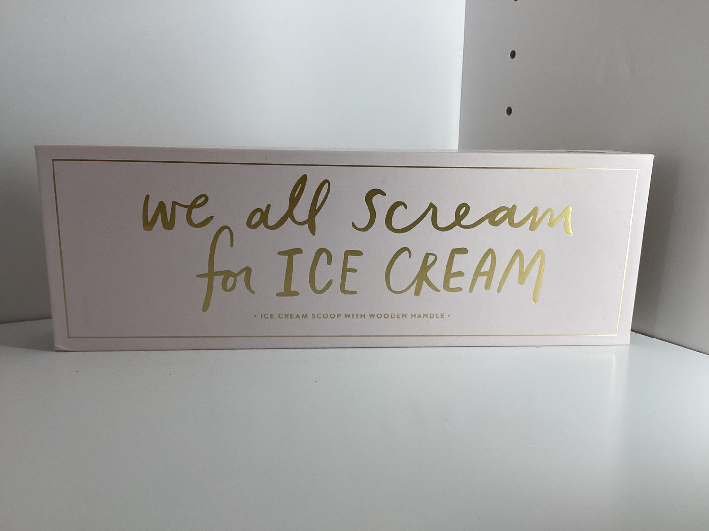 Ice Cream Scoop With Wooden Handle