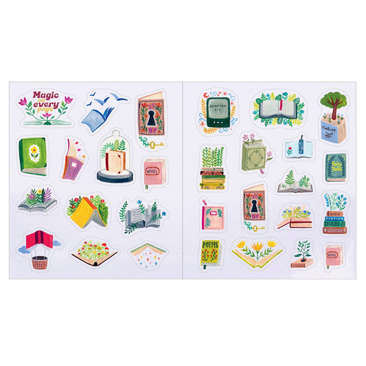 A Book Lovers Sticker Book