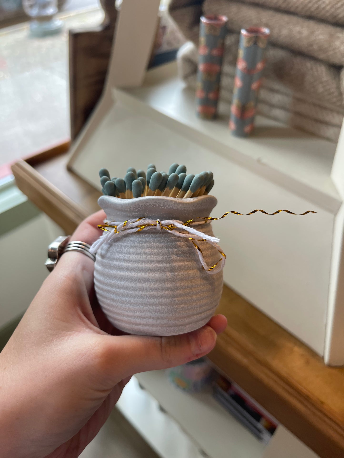 Ceramic Match Holders & 3" Matches
