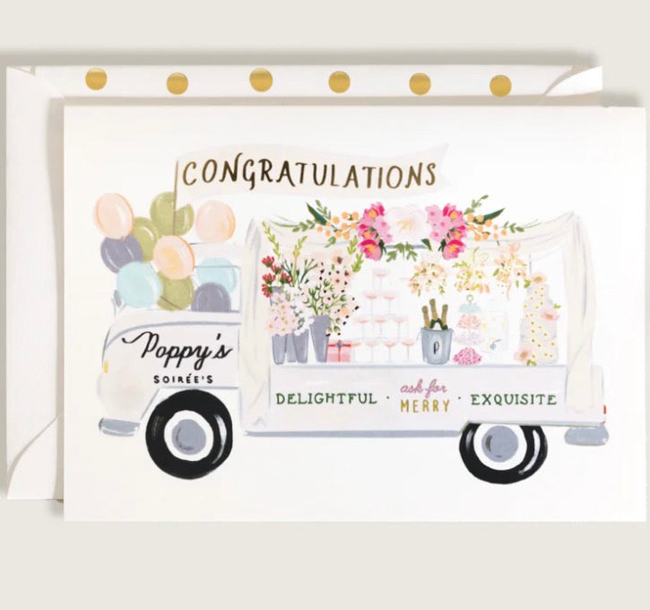 Congratulations Party Truck Card