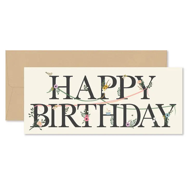 Long Happy Bday Card