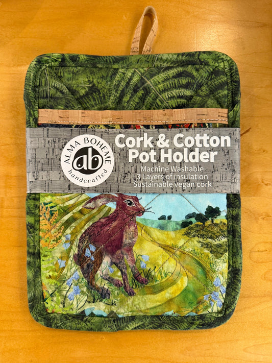 Cork and Cotton Potholders