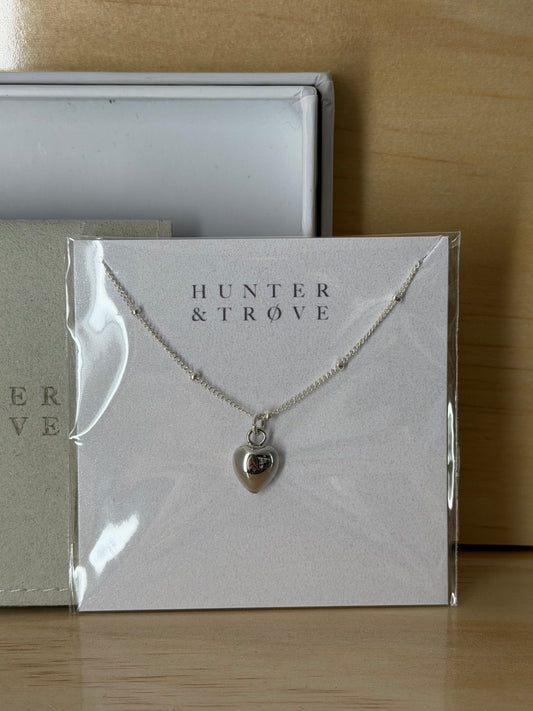 Heart Necklace with Dot Chain