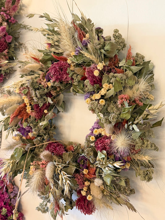 Dried Floral Wreaths - Medium
