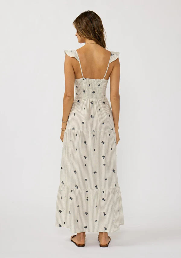Maribel Embroidered Maxi Dress