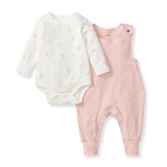 Floral Bodysuit & Jumpsuit Set