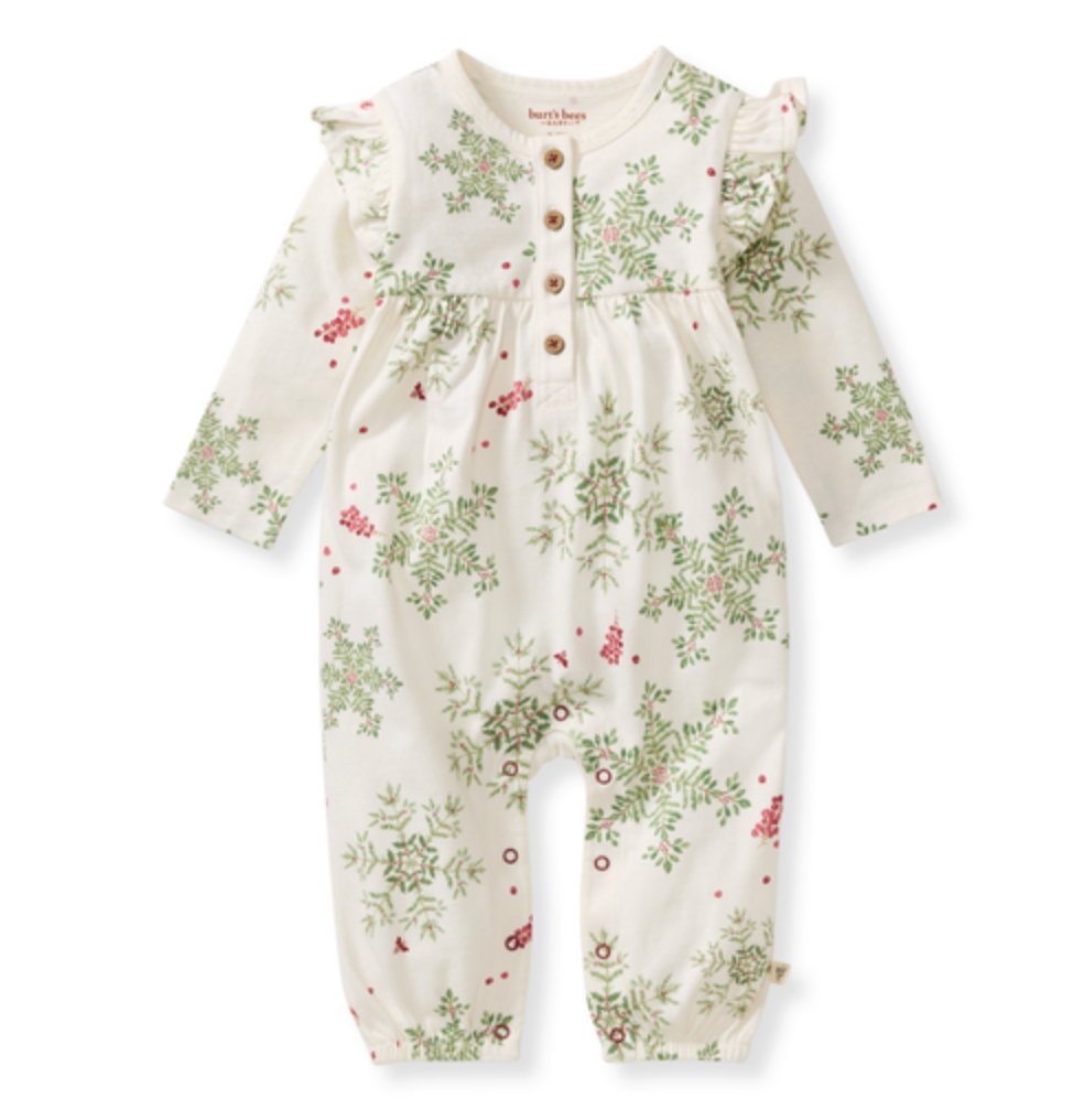Holiday SnowFlakes Baby Girl Jumpsuit
