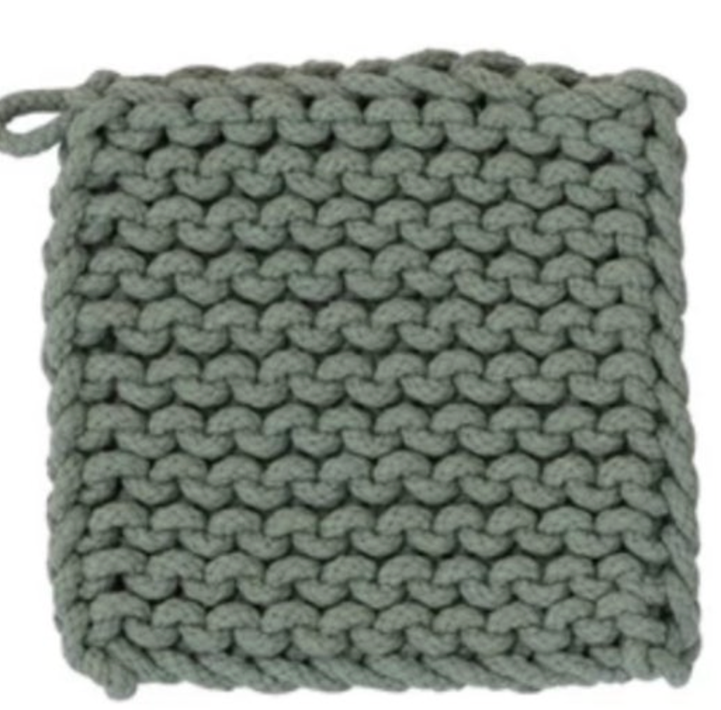 Square Crochet Pot Holder: Dark