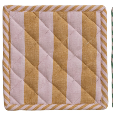 8" Square Striped Pot Holder