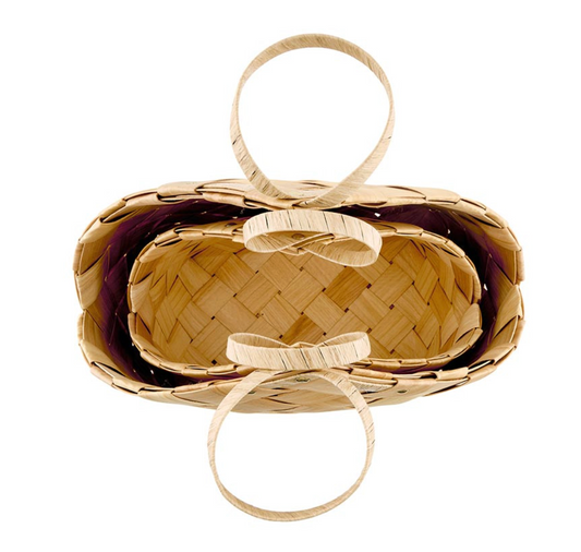 Nested Wood Fiber Baskets - Natural