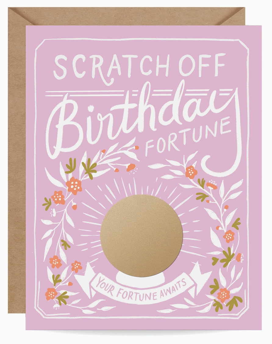 Scratch Off Bday Card