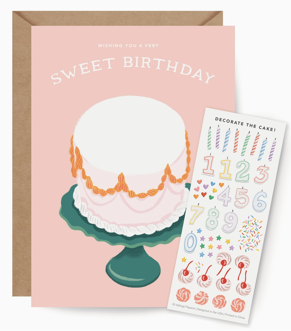 Sticker Sheet Bday Card