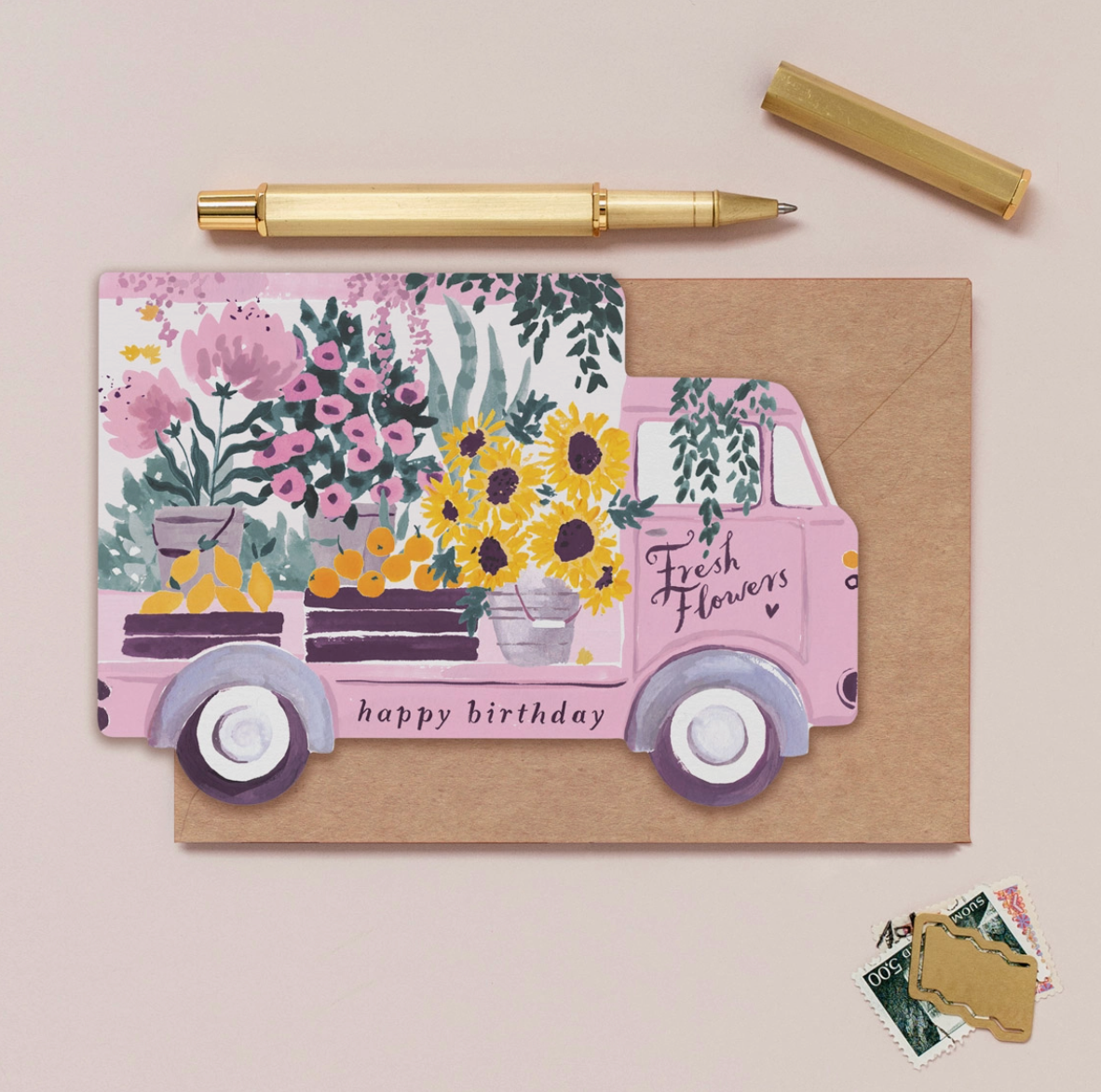 Fresh Flower Bus Card