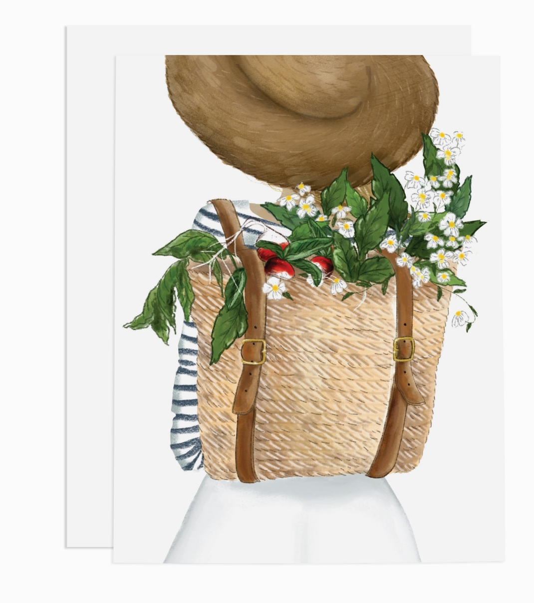 Floral Backpack Card