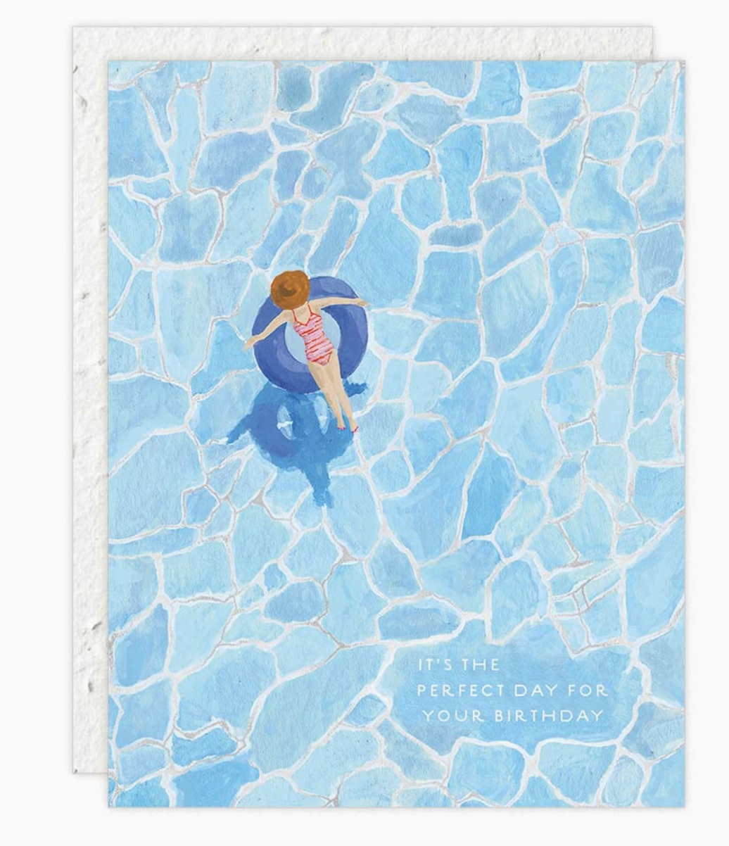 Pool Float Bday Card