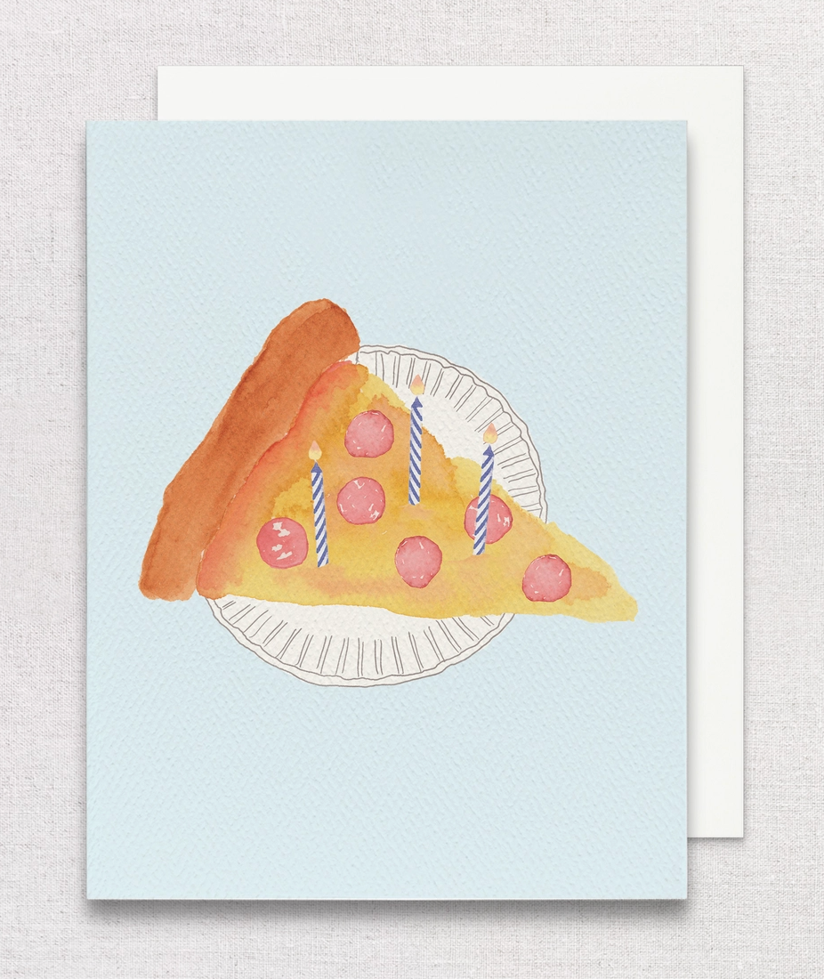 Pizza Cake Card