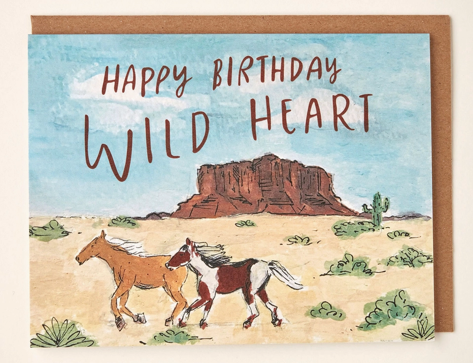Wild Heart Bday Card