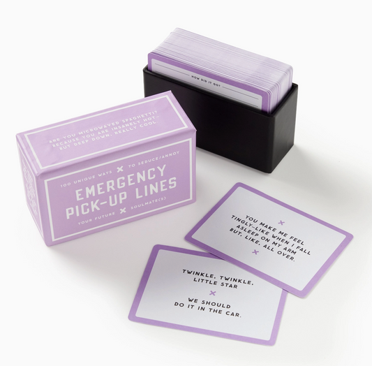 Emergency Pick-Up Lines Card Set