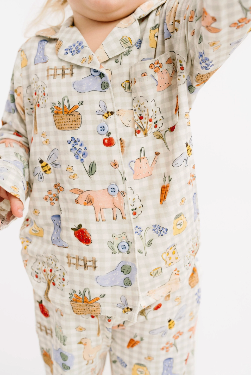 Farm Days Bamboo Button Up Set