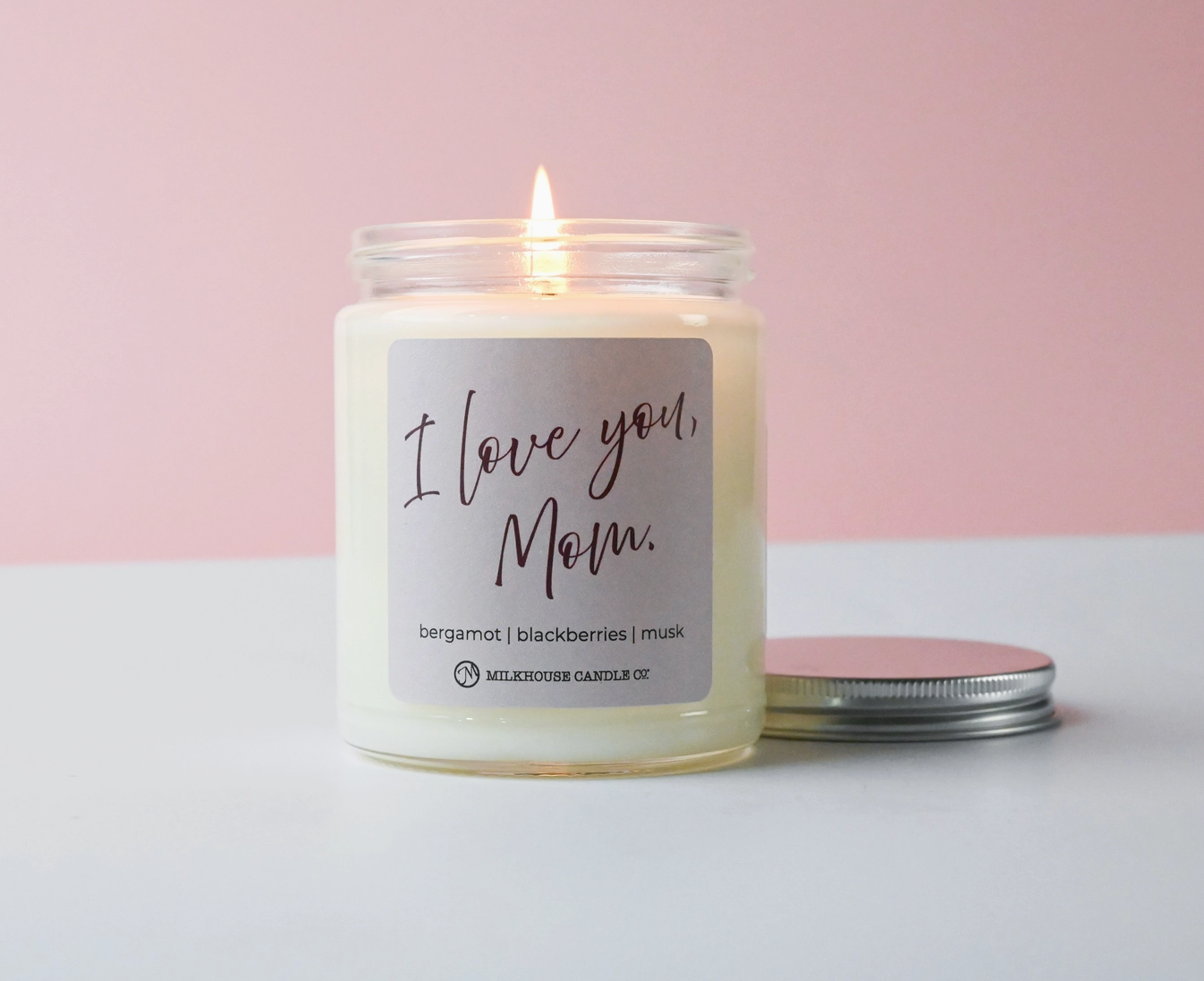 I Love You Mom Candle