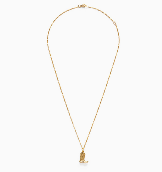 Cowboy Boot Charm Necklace