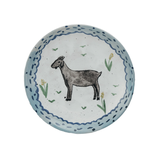 Hand-Painted Animal Plate