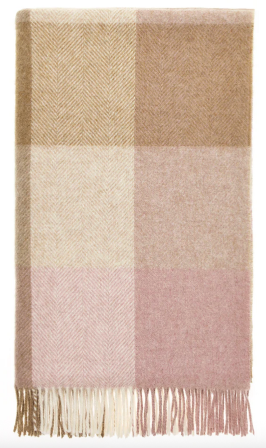 100% British Wool Throw Blanket