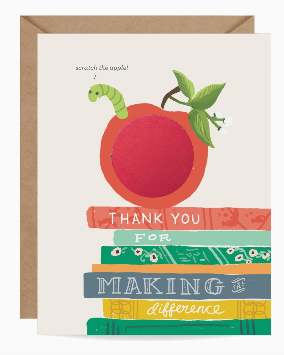 Scratch Off Teacher Card