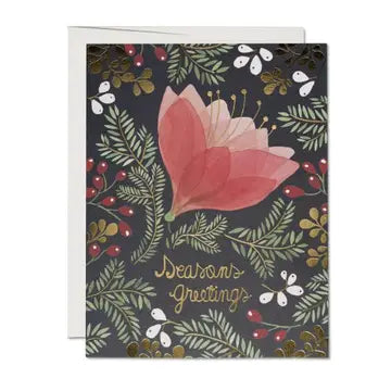 Season's Greetings Flower Card