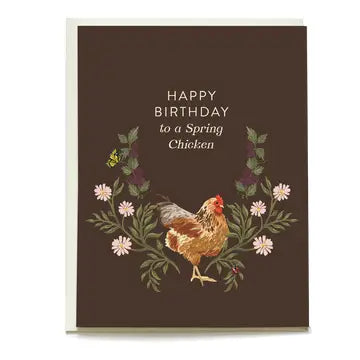 Spring Chicken Bday Card