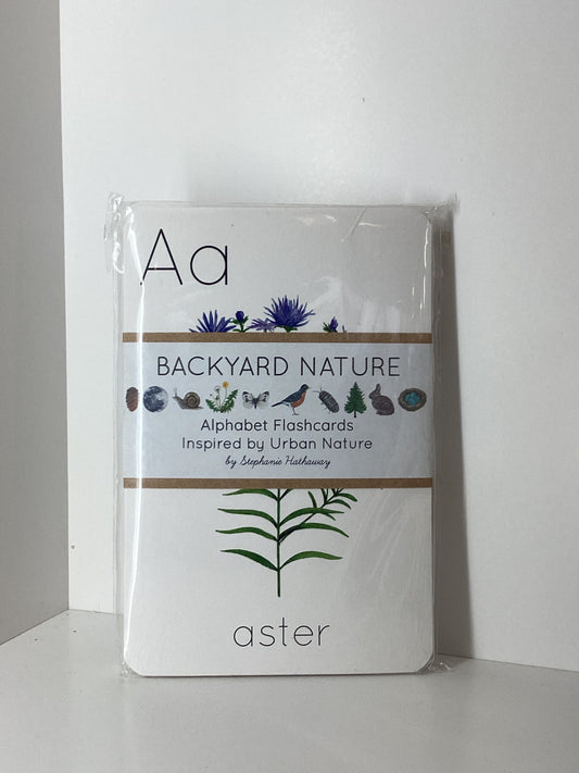 Backyard Nature Alphabet Flashcards