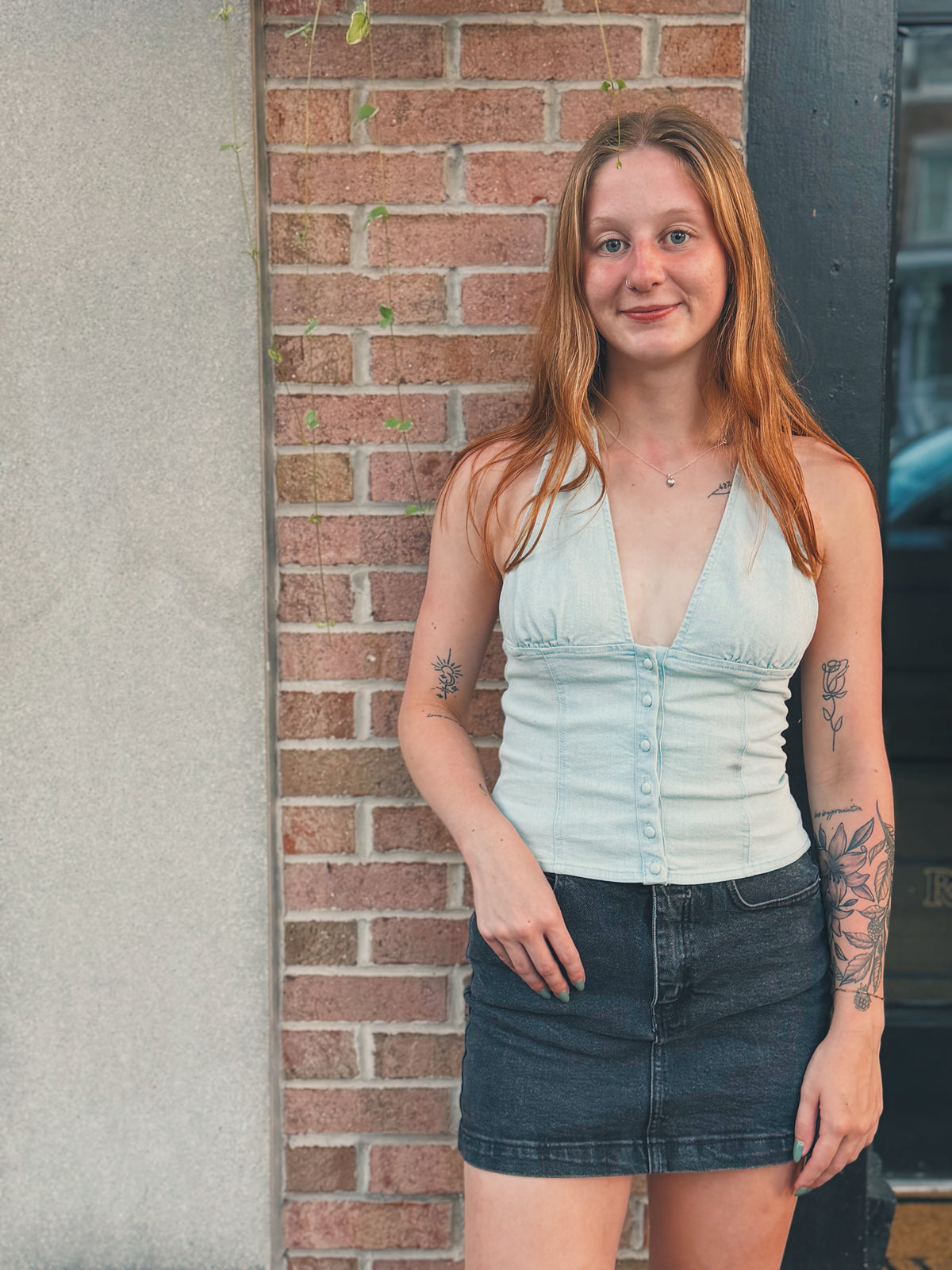Ramona Denim Halter