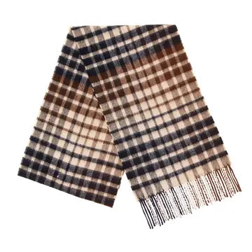 Patterned Merino Wool Scarf