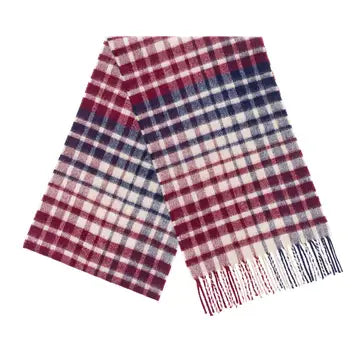 Patterned Merino Wool Scarf