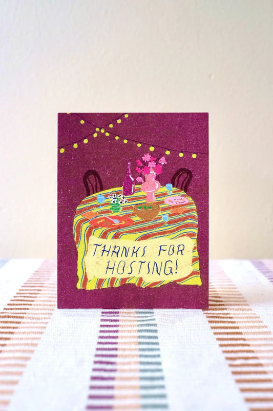 Thanks for Hosting Card