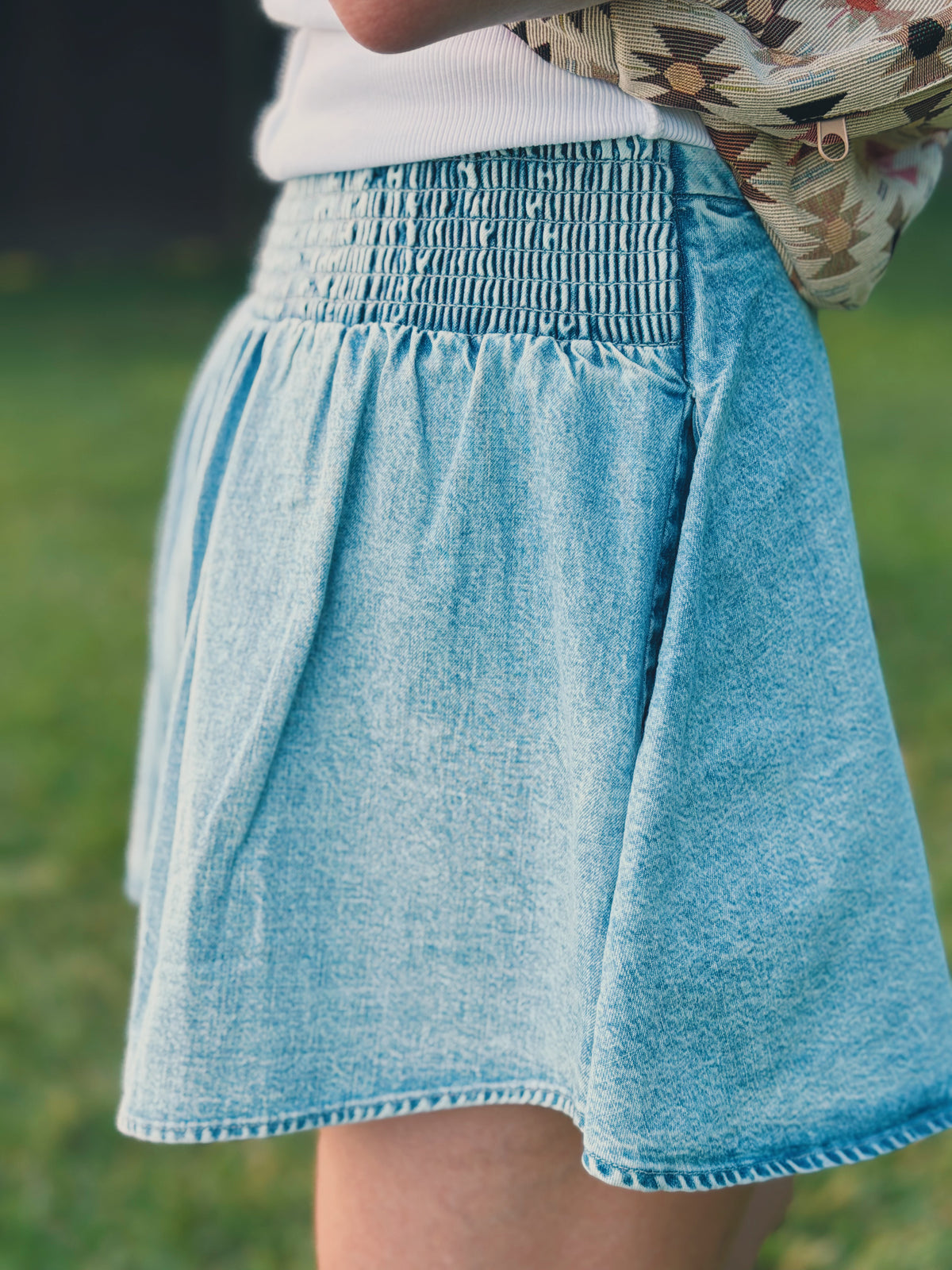 Paradise Denim Skort