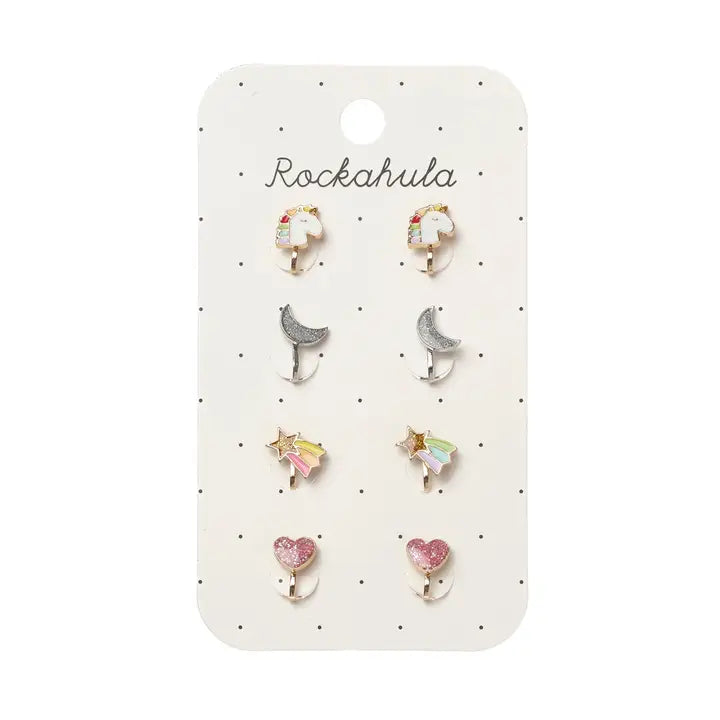 Unicorn Clip On Earrings