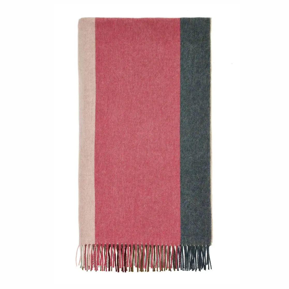 Block Stripe Lambswool Throw