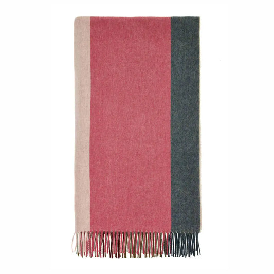 Block Stripe Lambswool Throw