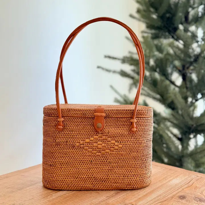 Bali Rattan Handbag Capri