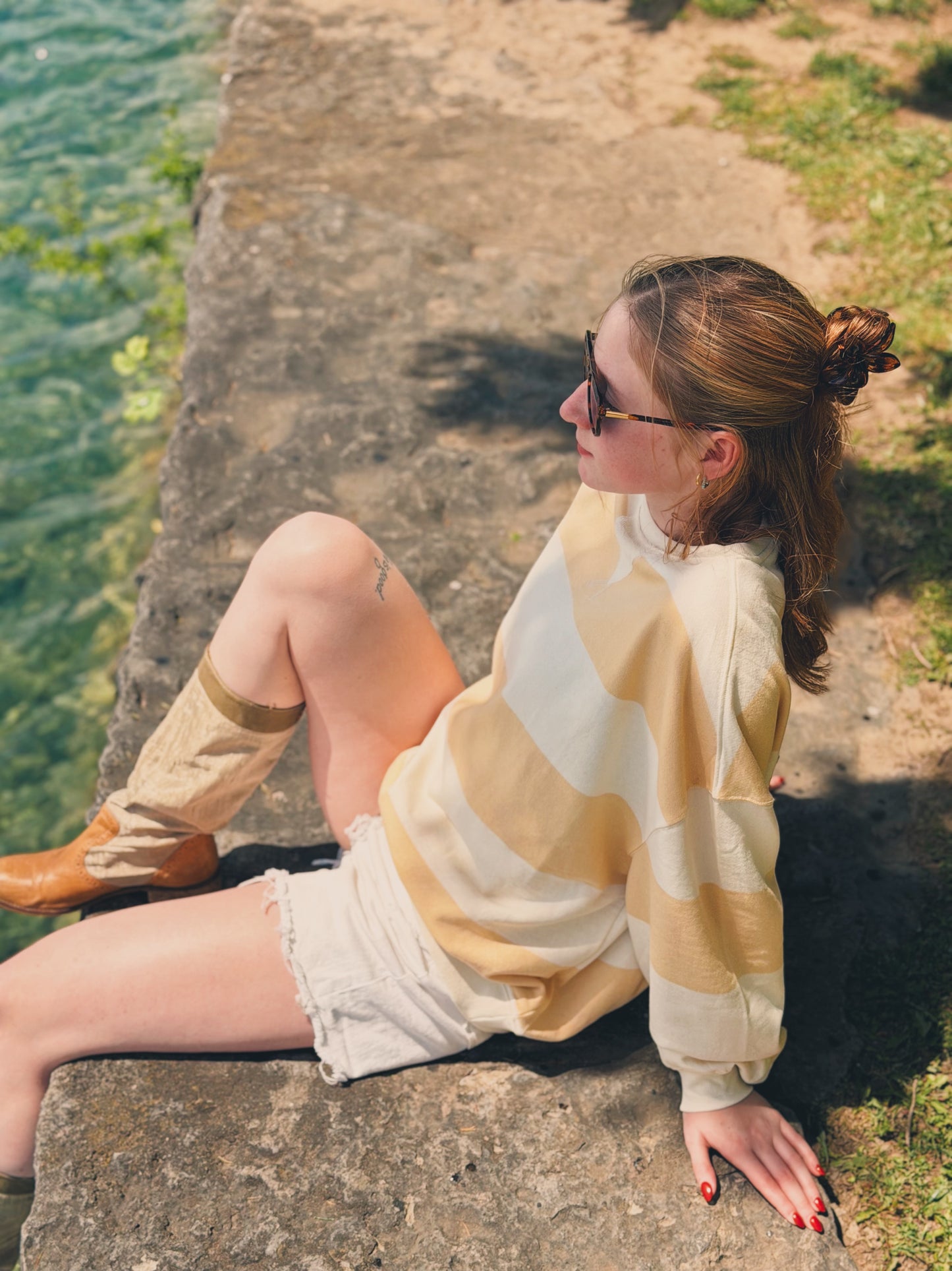 Classic Oversized Stripe Crew