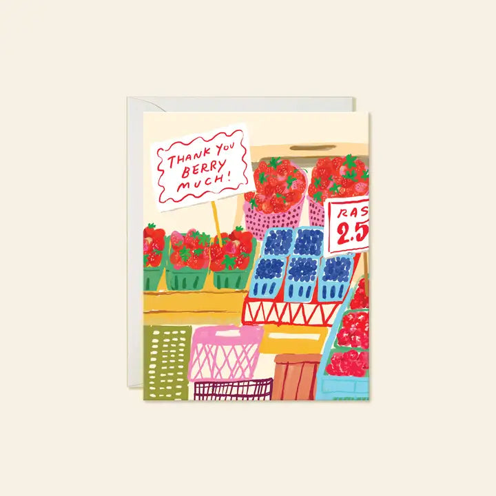Farmers Market Thank You Card