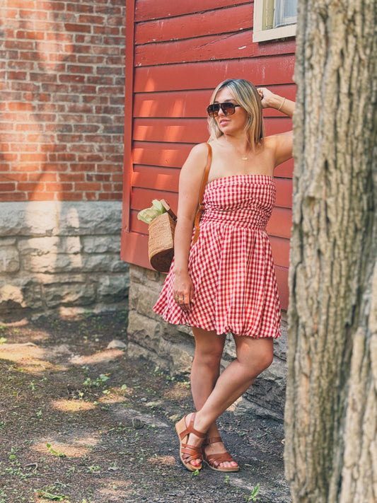 Gingham Mini Dress