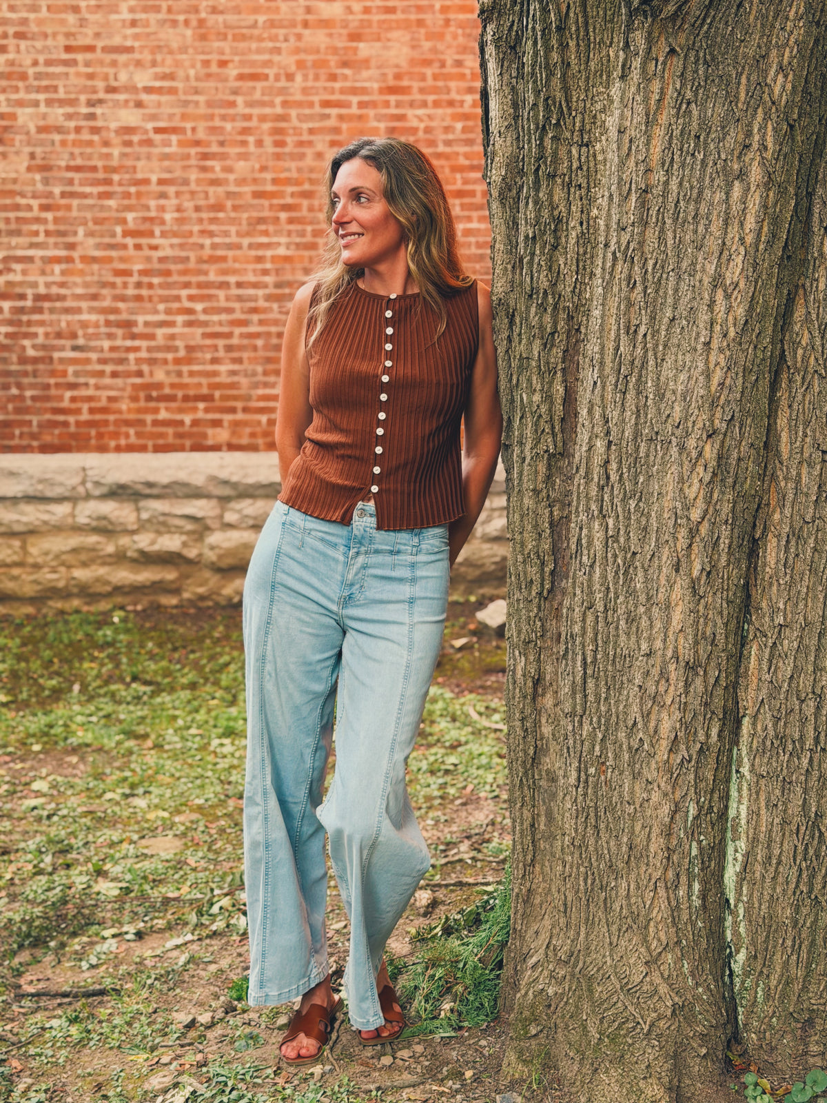 Tilly Vest In Bronze