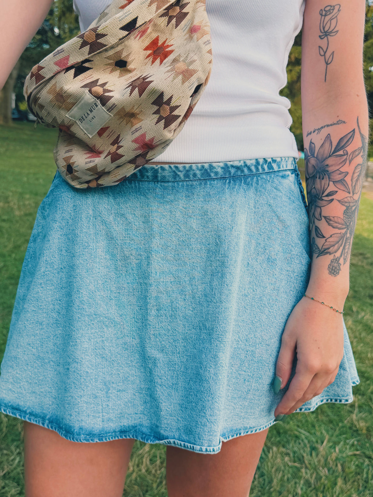 Paradise Denim Skort
